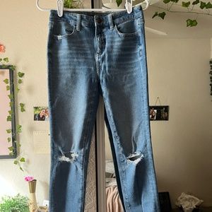 American Eagle Size 4 Regular High Rise Jegging in Classic Blue